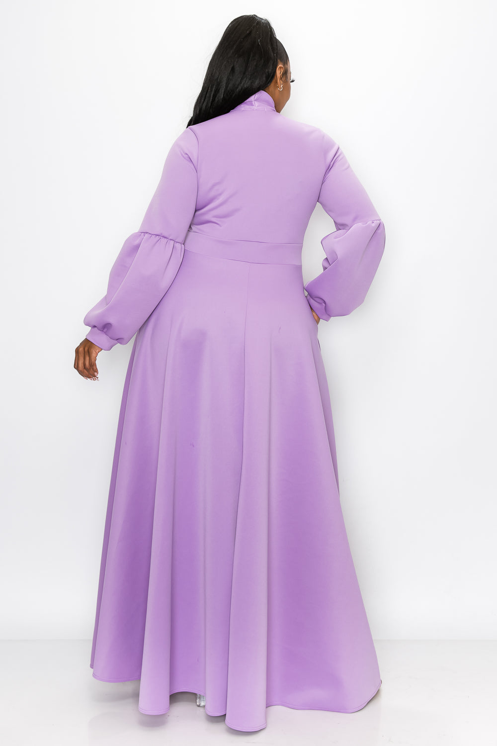 Bella Donna Dress with Ribbon and Bishop Sleeves