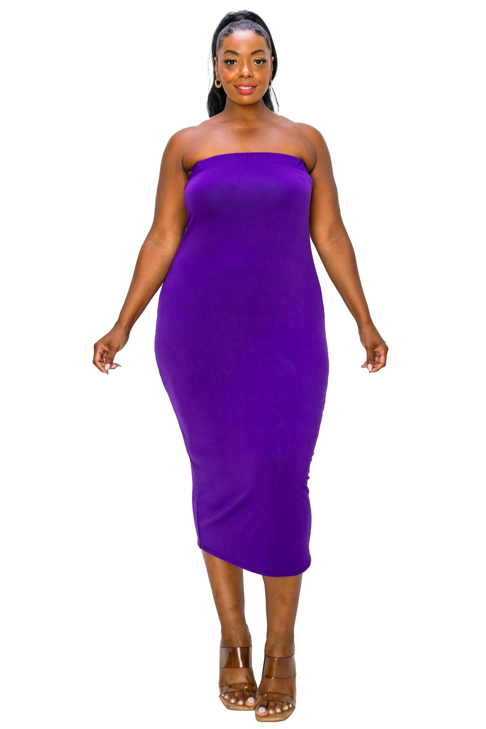 Purple store tube dress