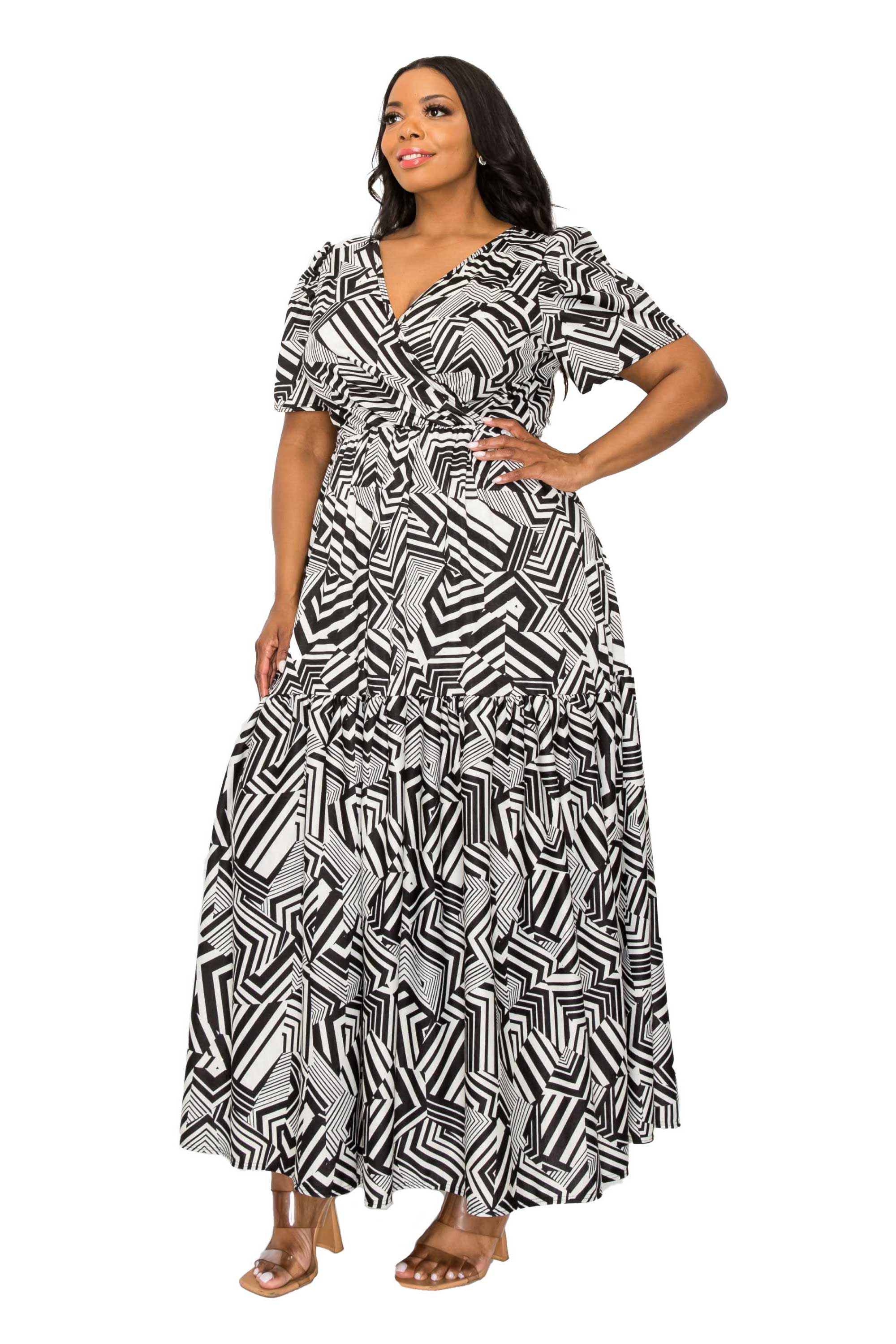 Irina Surplice Maxi Dress L I V D