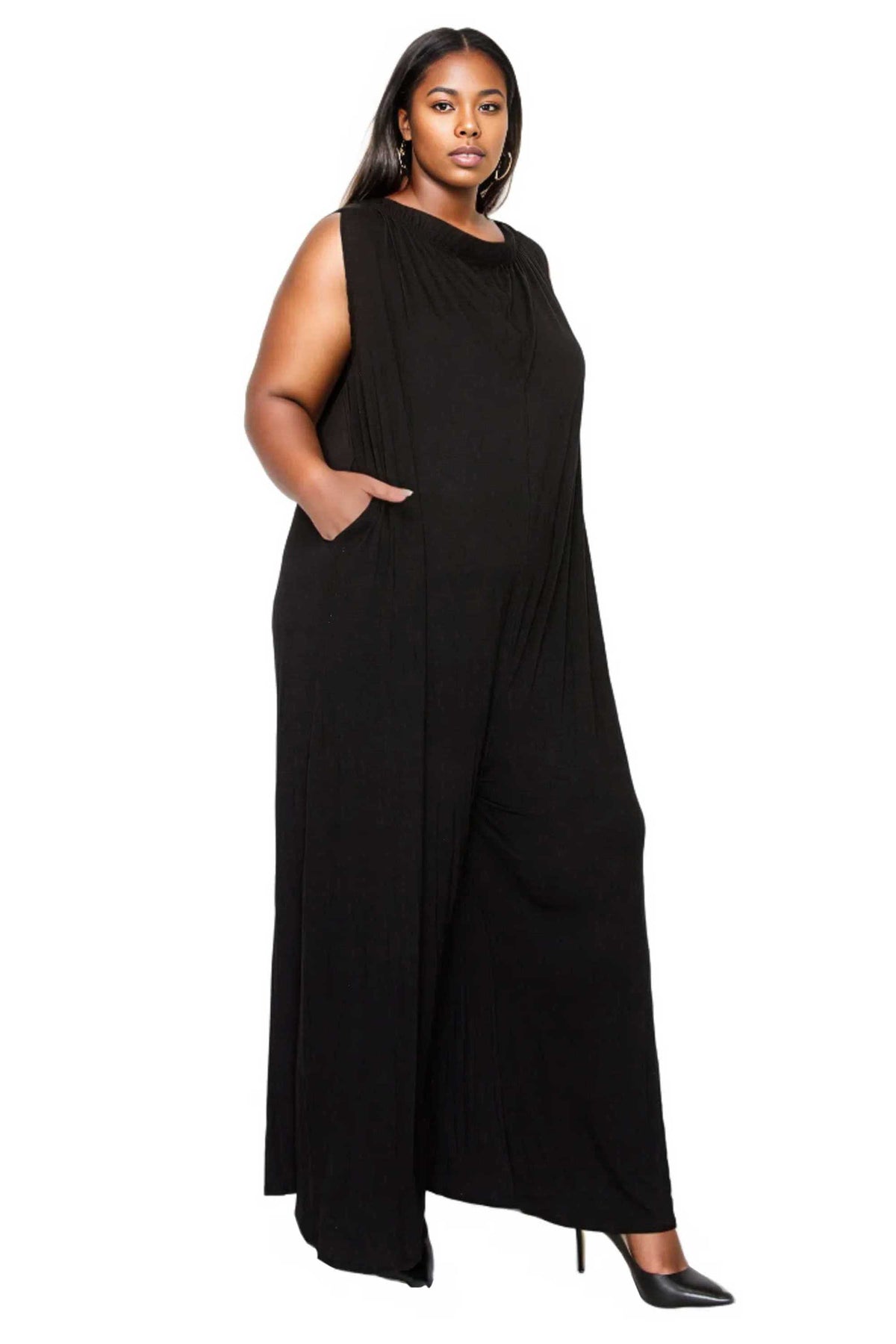 Olson Wide Leg Pocket Jumpsuit