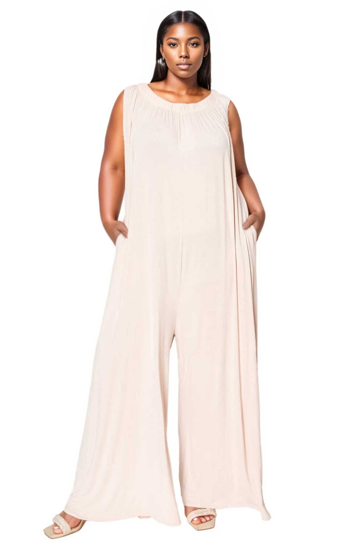 Olson Wide Leg Pocket Jumpsuit