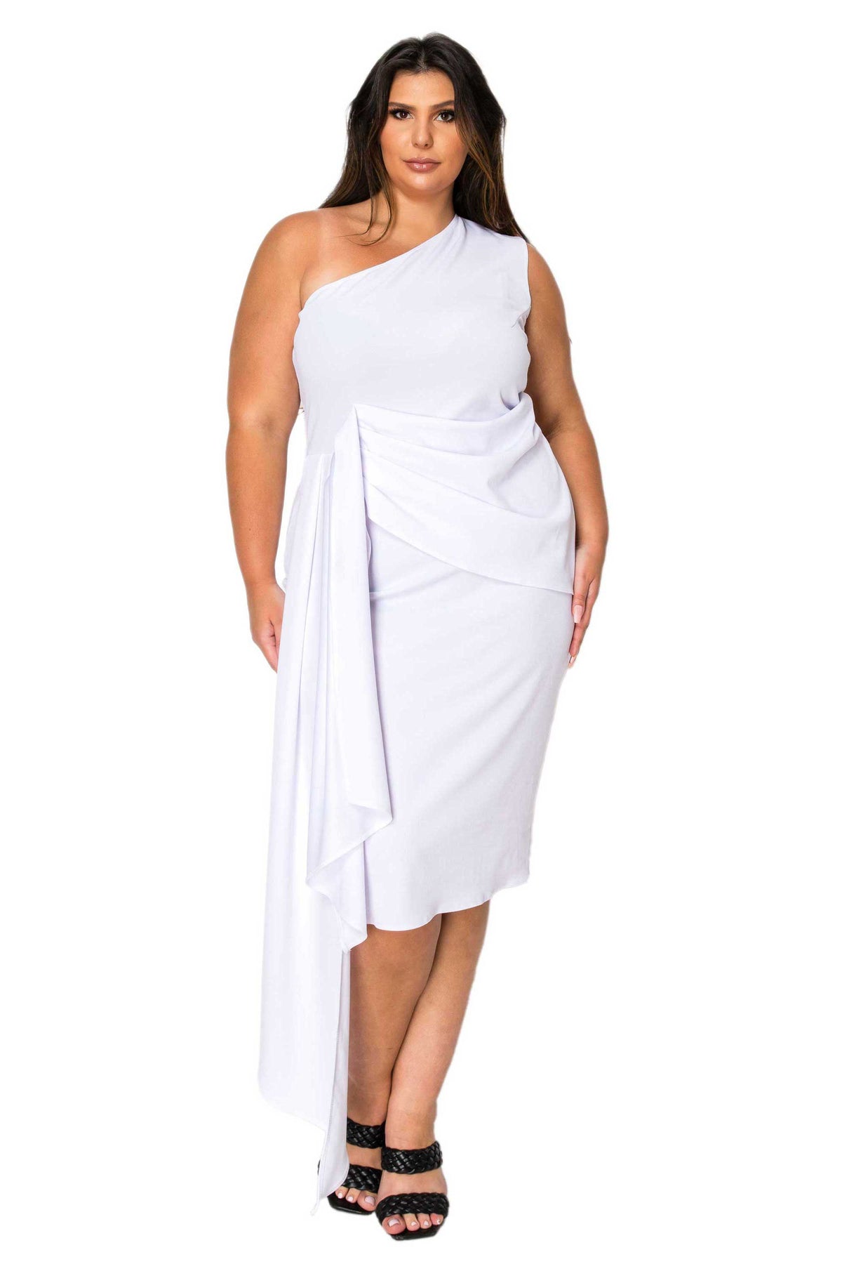 Esme Front Draped Sash Dress