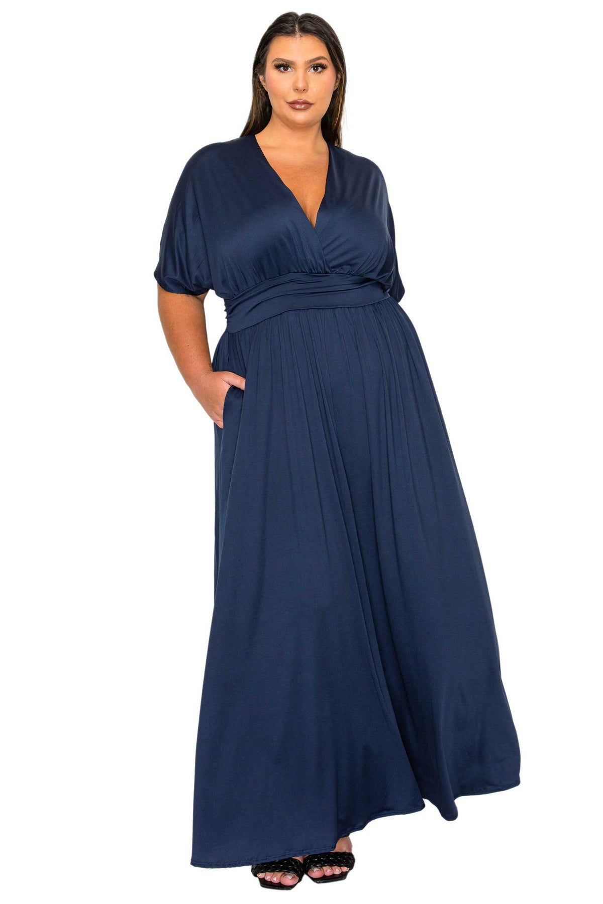 Raffi Empire Waist Pocket Maxi Dress