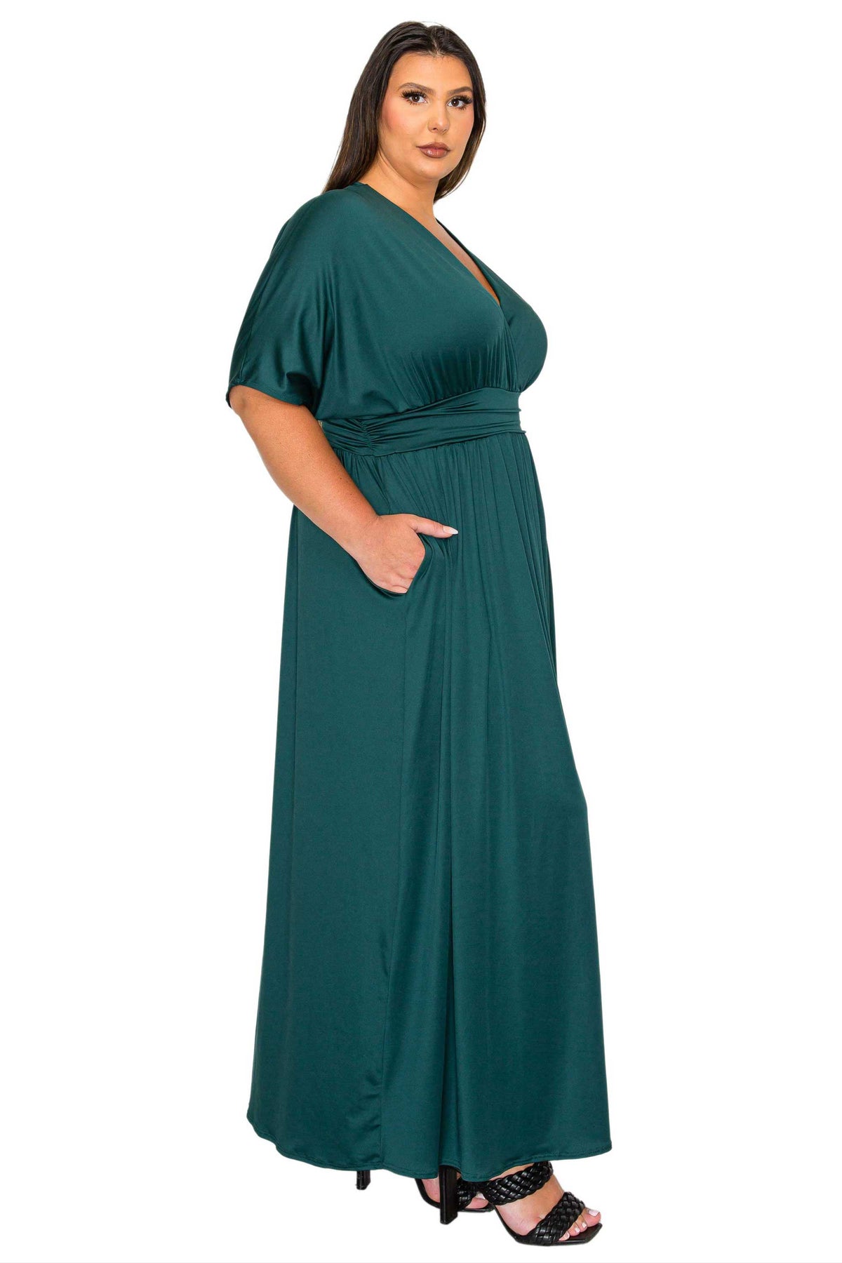 Raffi Empire Waist Pocket Maxi Dress