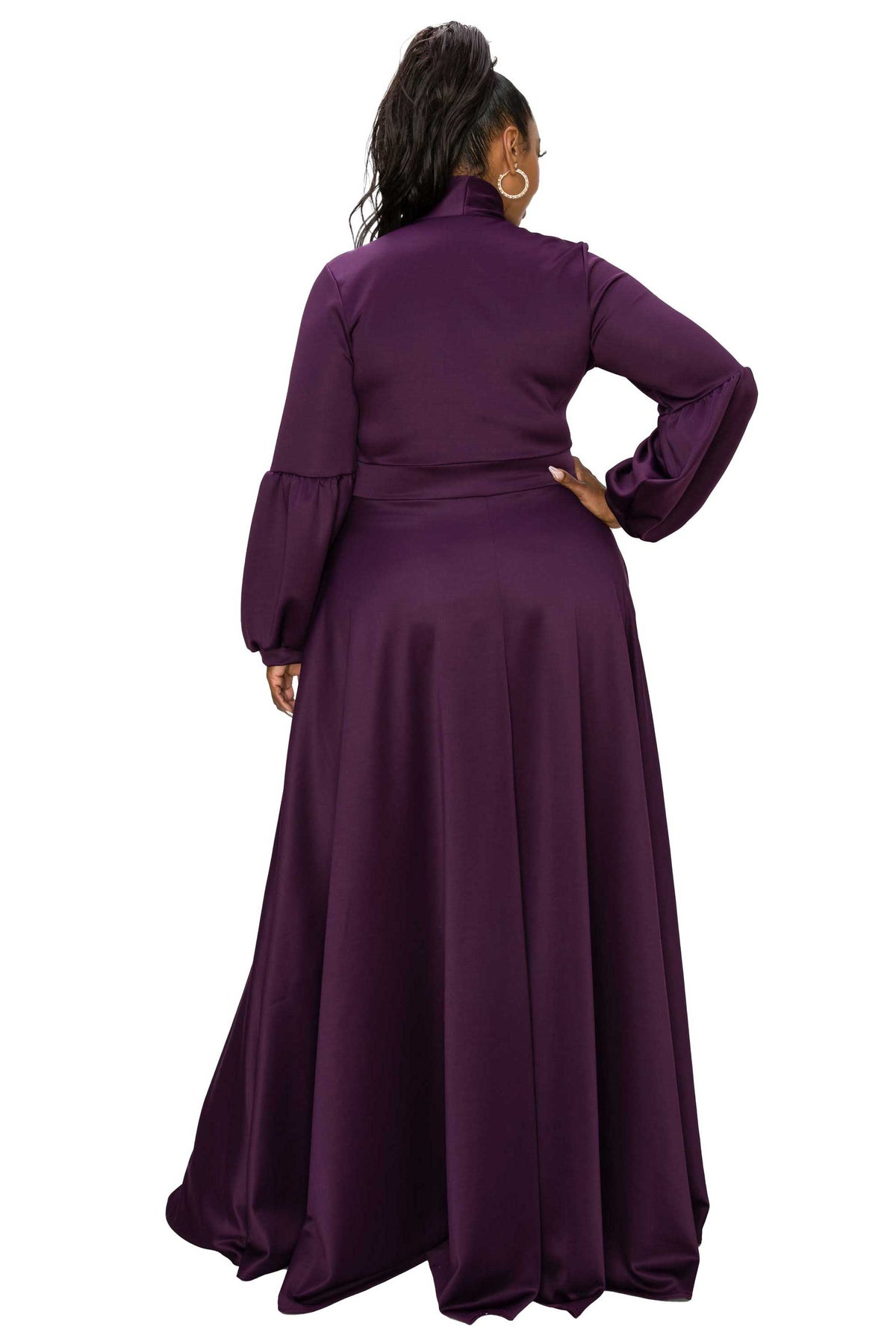 Bella Donna Dress with Ribbon and Bishop Sleeves