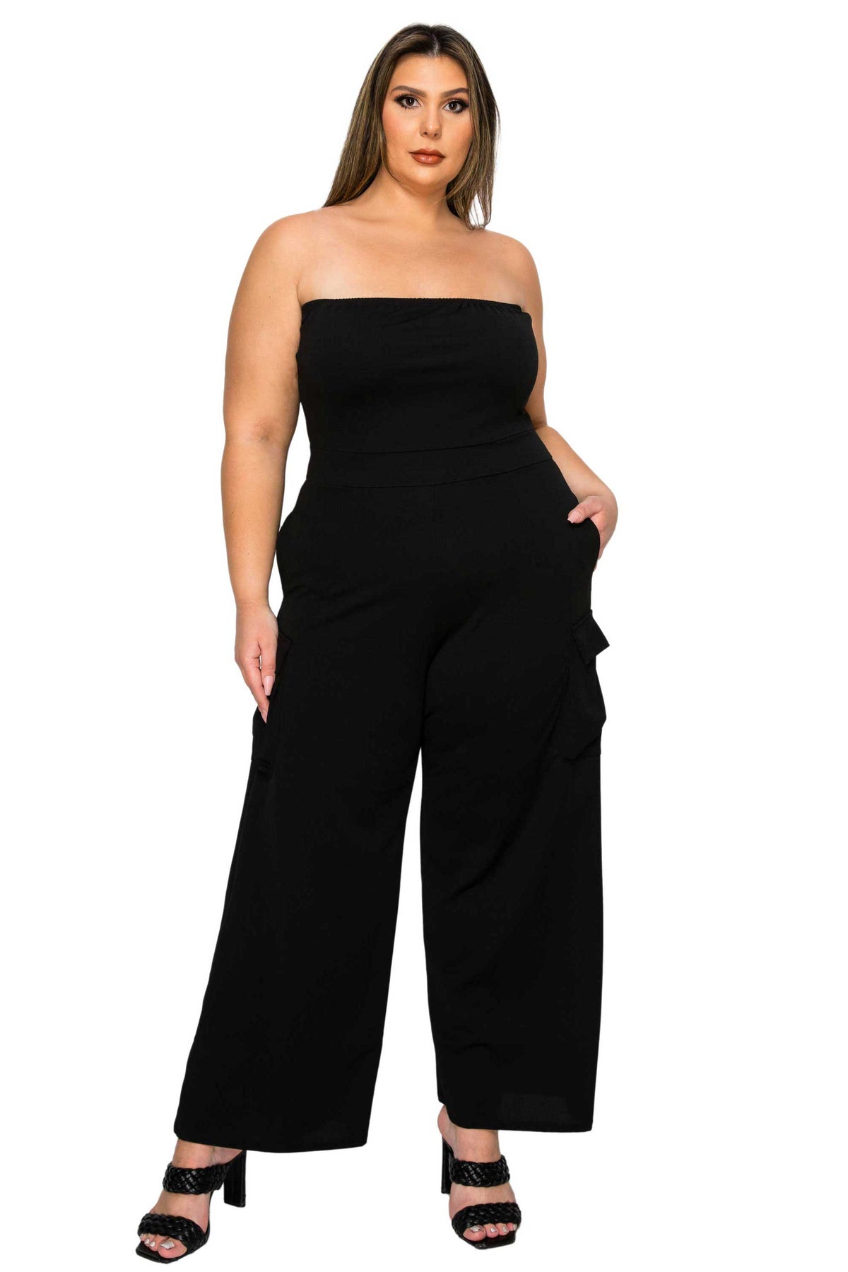 Yumi Sleeveless Cargo Jumpsuit