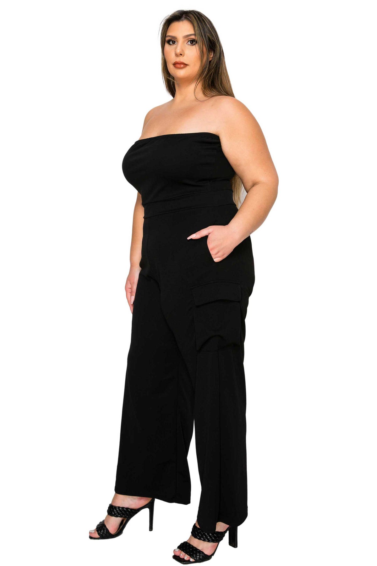 Yumi Sleeveless Cargo Jumpsuit