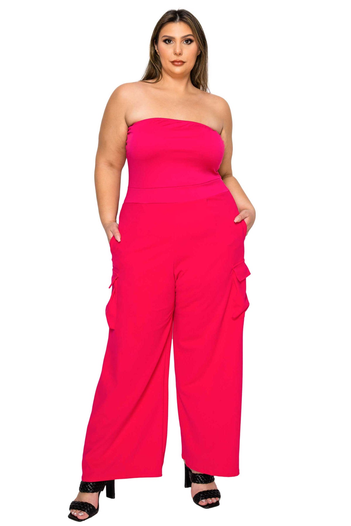 Yumi Sleeveless Cargo Jumpsuit