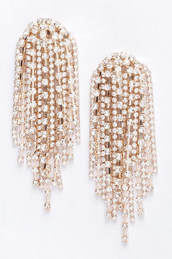 Dazzling Drama Fringe Earrings