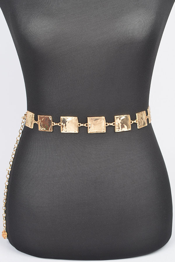 Nikki Hammered Chain Belt