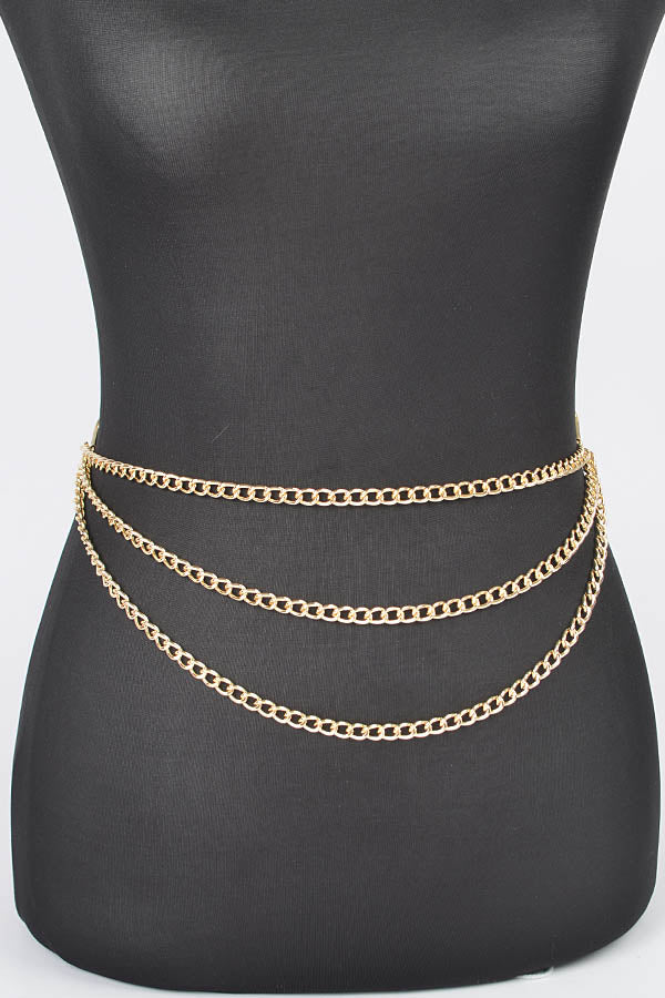 Sabrina Metal Chain Belt